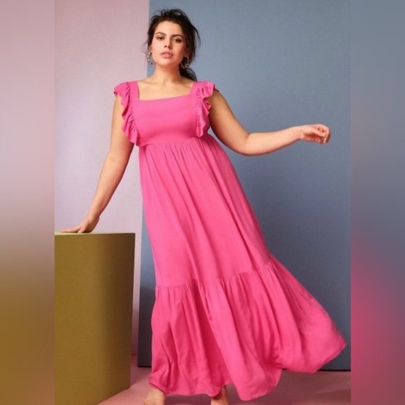 Eloquii Dresses & Skirts - •Eloquii•Raspberry Pink•Maxi Dress•Sz XXL